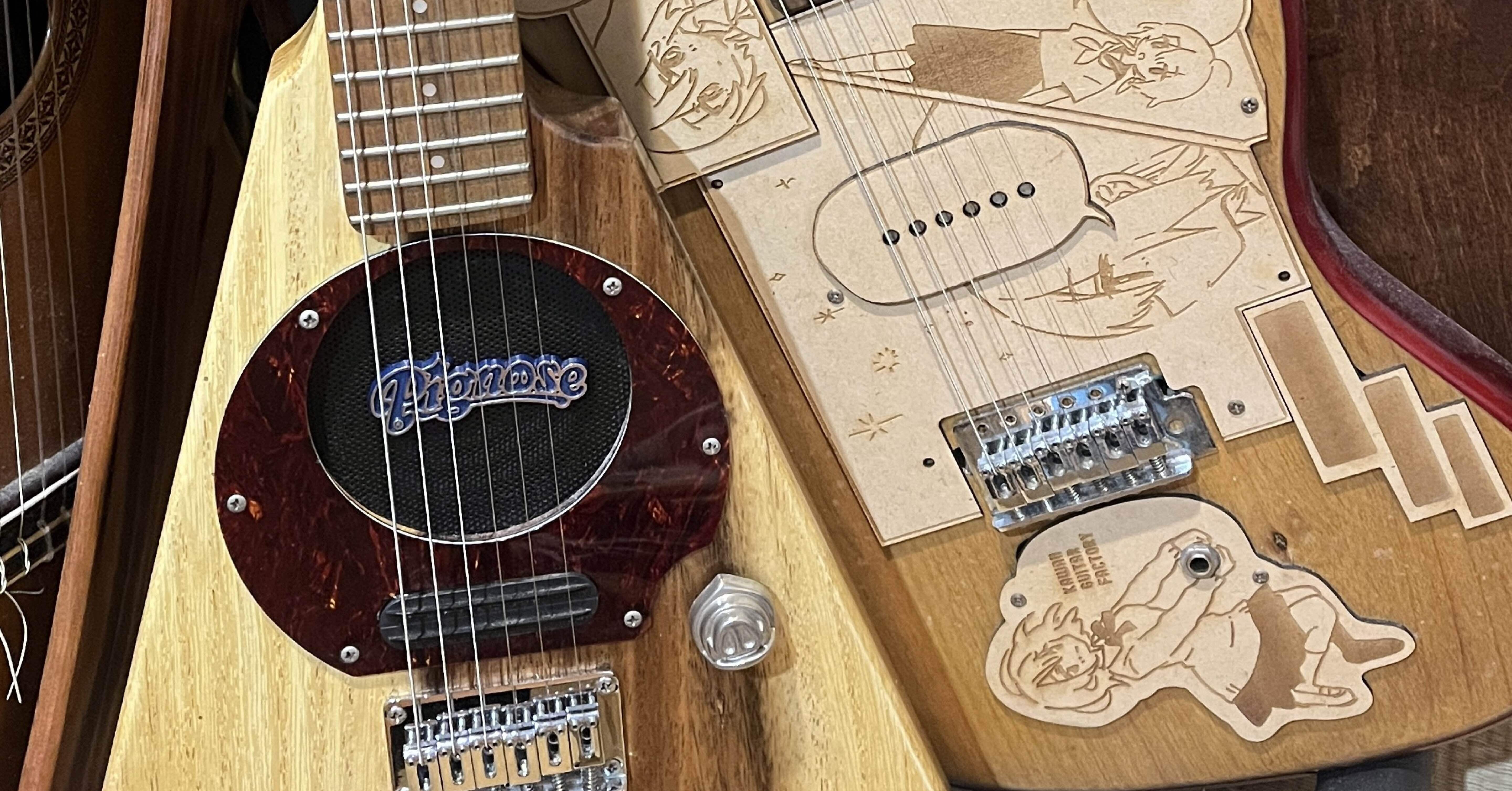 ジャンクギター遊び】Pignose PGG-100 V-shape Mod.(その④完成)｜れんたろ