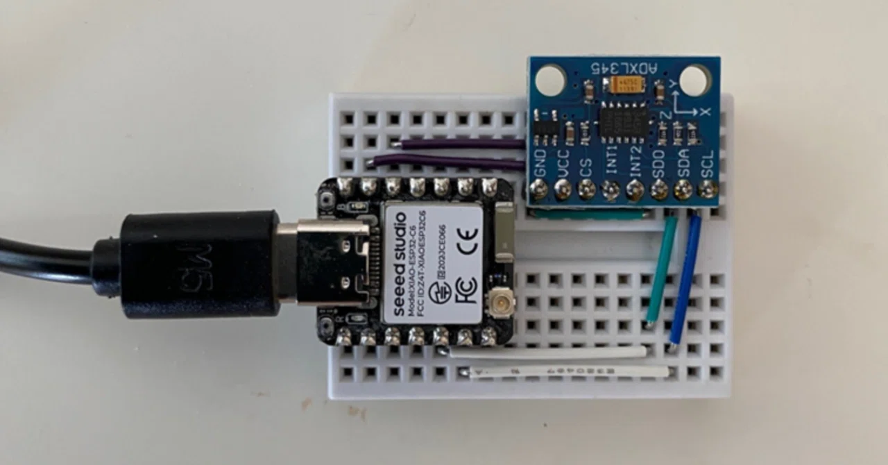 XIAO ESP32C6と加速度センサーで動きを検知 - ②XYZ値取得とI2C波形編