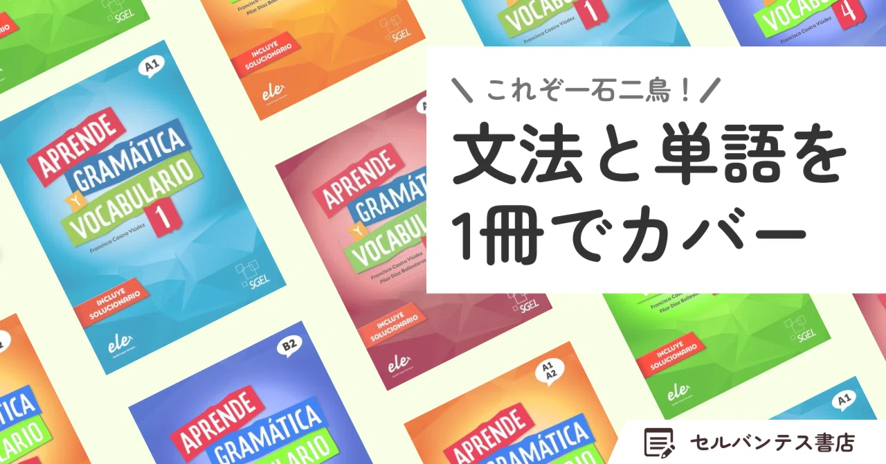 自学やDELE対策に！】1冊でスペイン語文法と単語のどちらも勉強できる