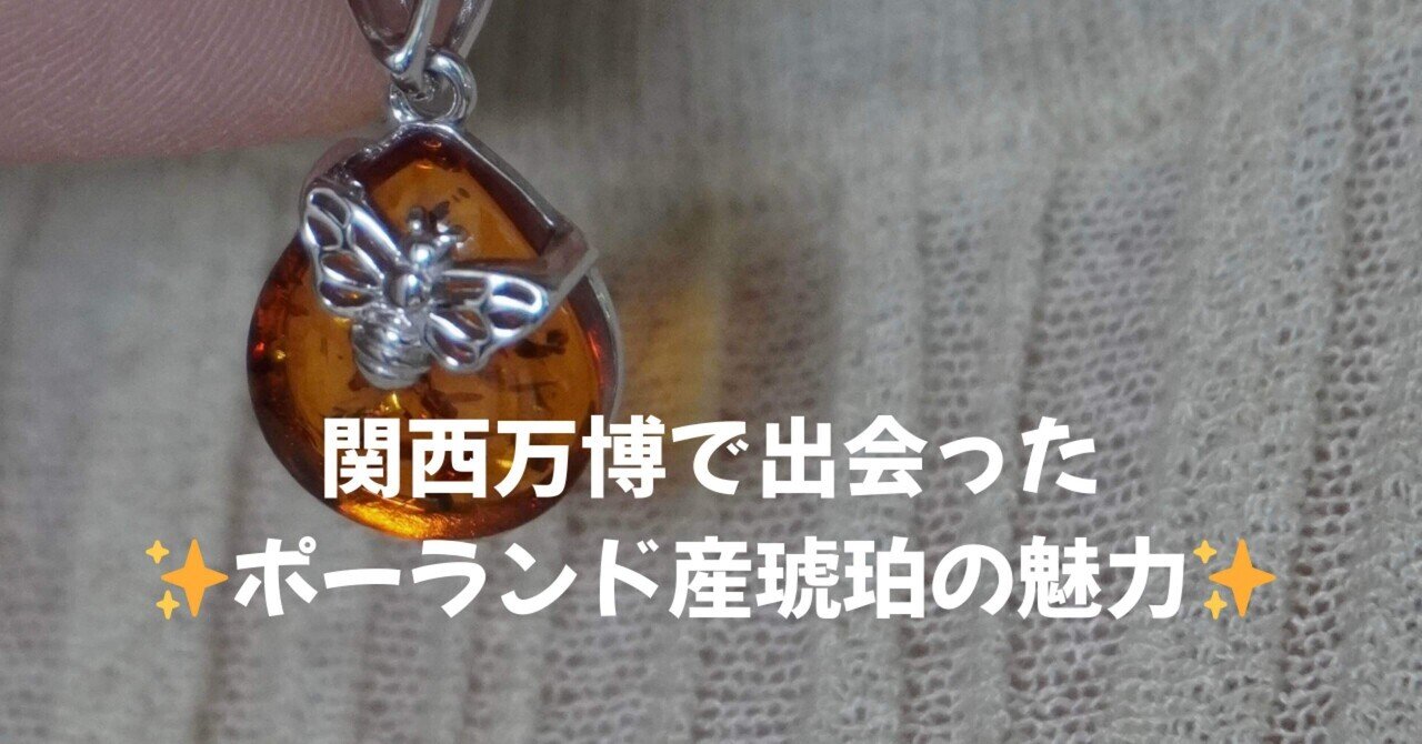 ✨ポーランド産の琥珀（アンバー）の魅力✨｜いちかくんママ