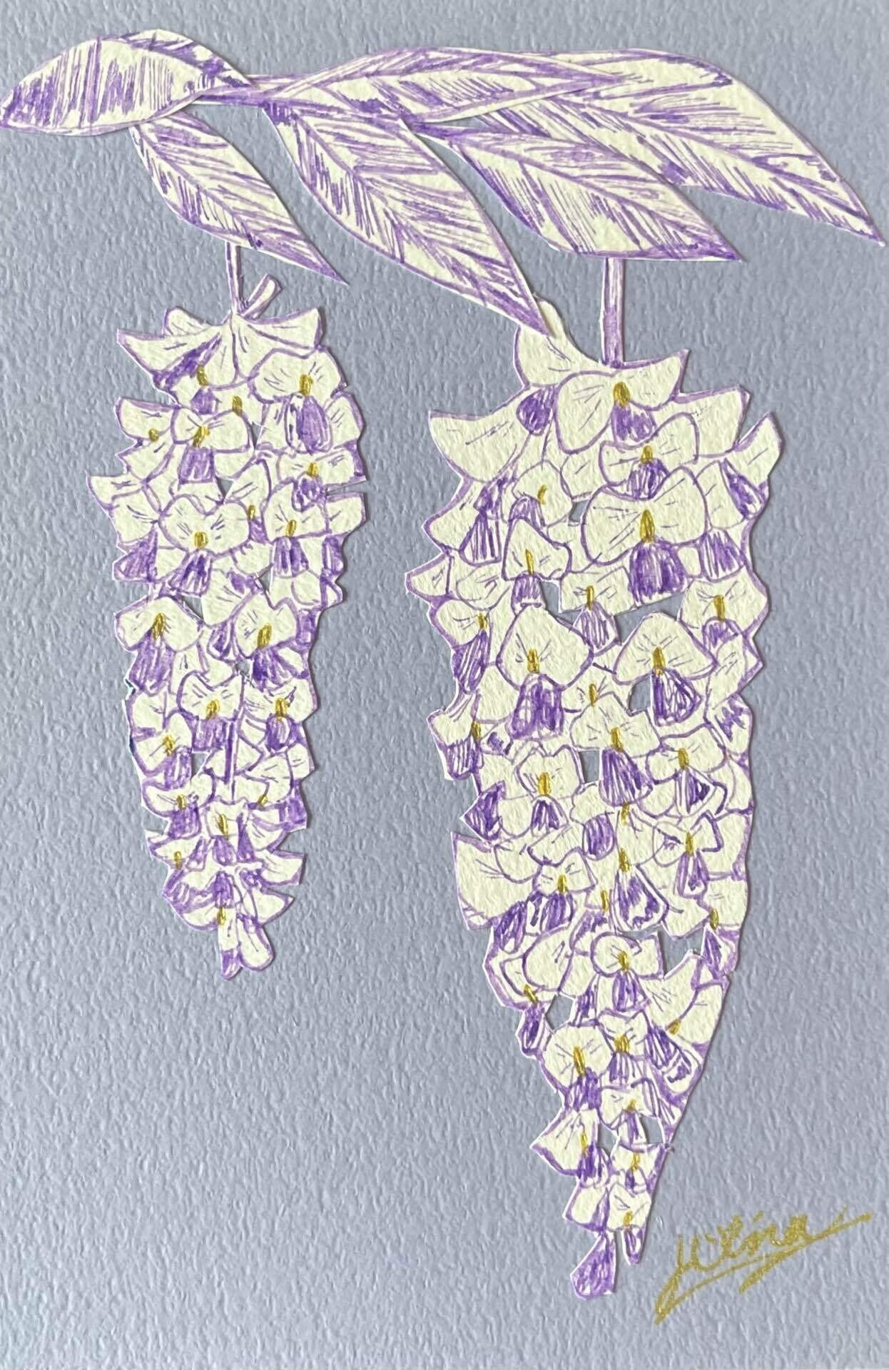藤の描き方｜Hina