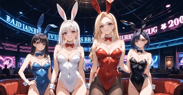 健康的なボディラインが際立つバニースーツ姿がまぶしい