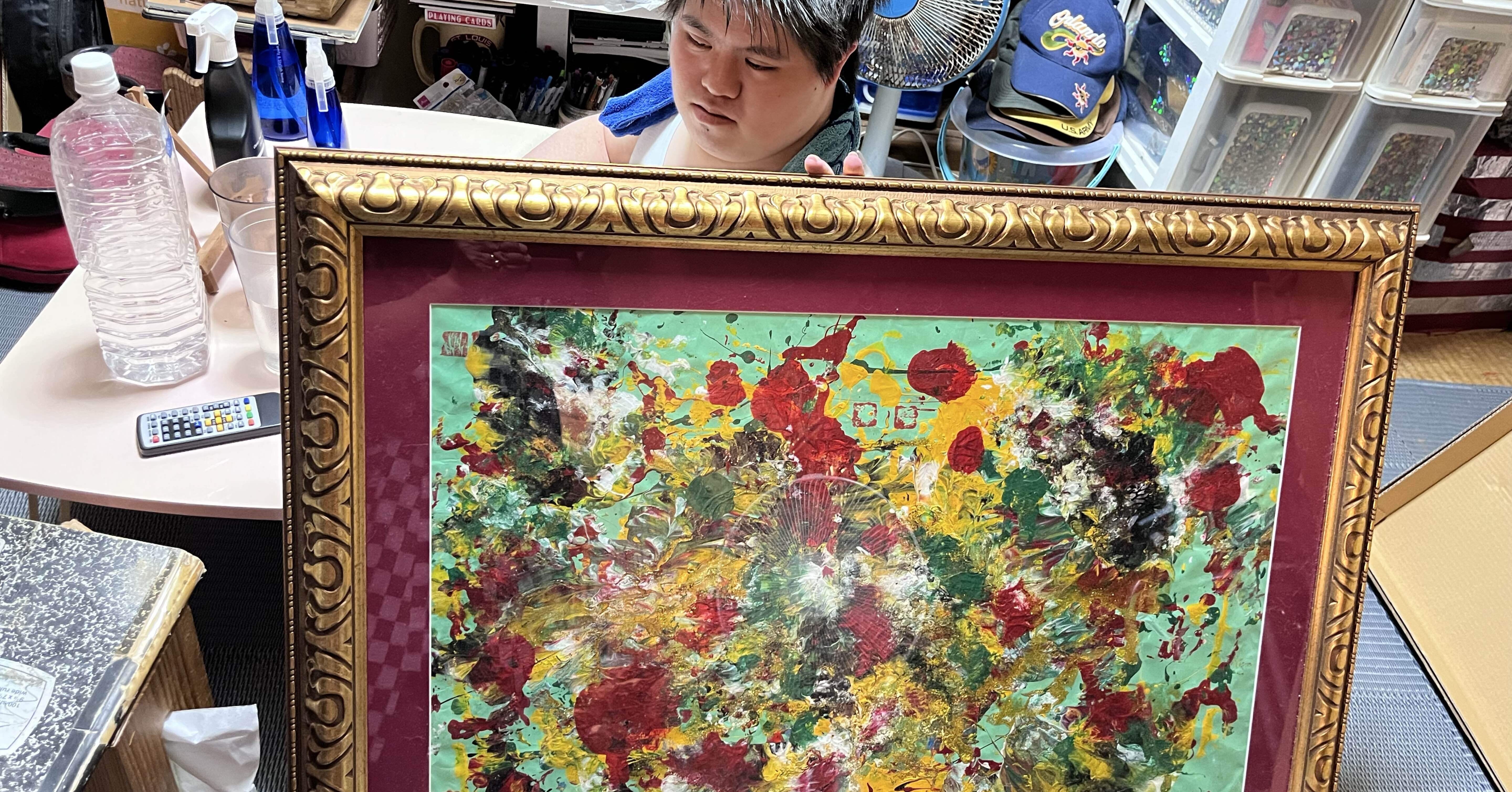 沖縄のピカソ小波津有希」ダウン症画家です。🌈🌸❤️㊗️🌈🌈｜小波津