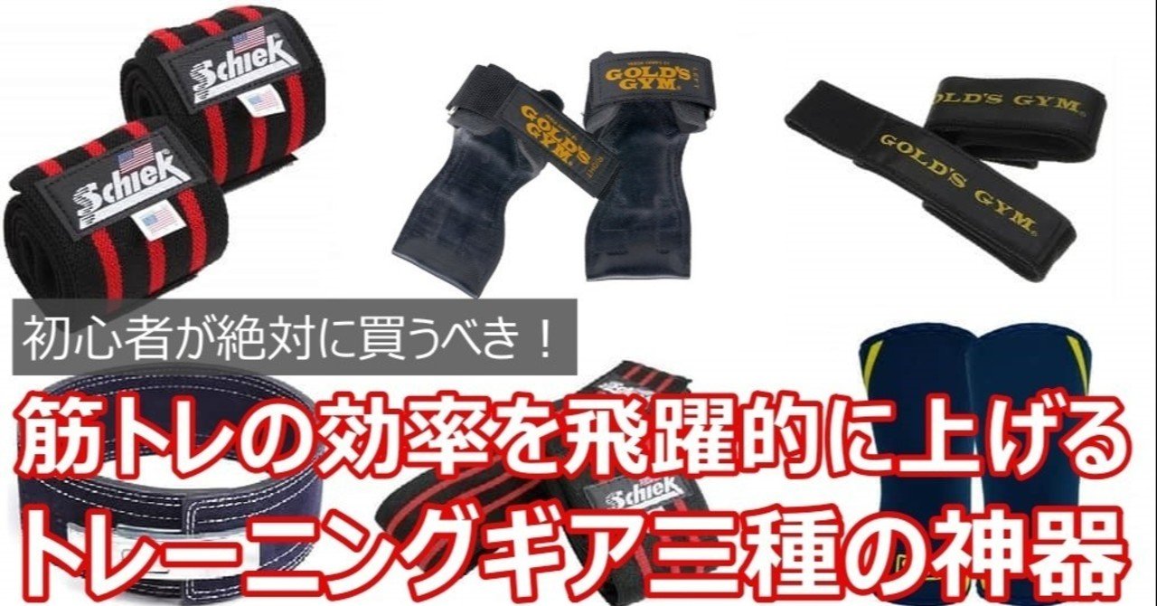 Napo Fitness 初心者のマストアイテム 筋トレをサポートする三種の神器 Napo Fitness Note