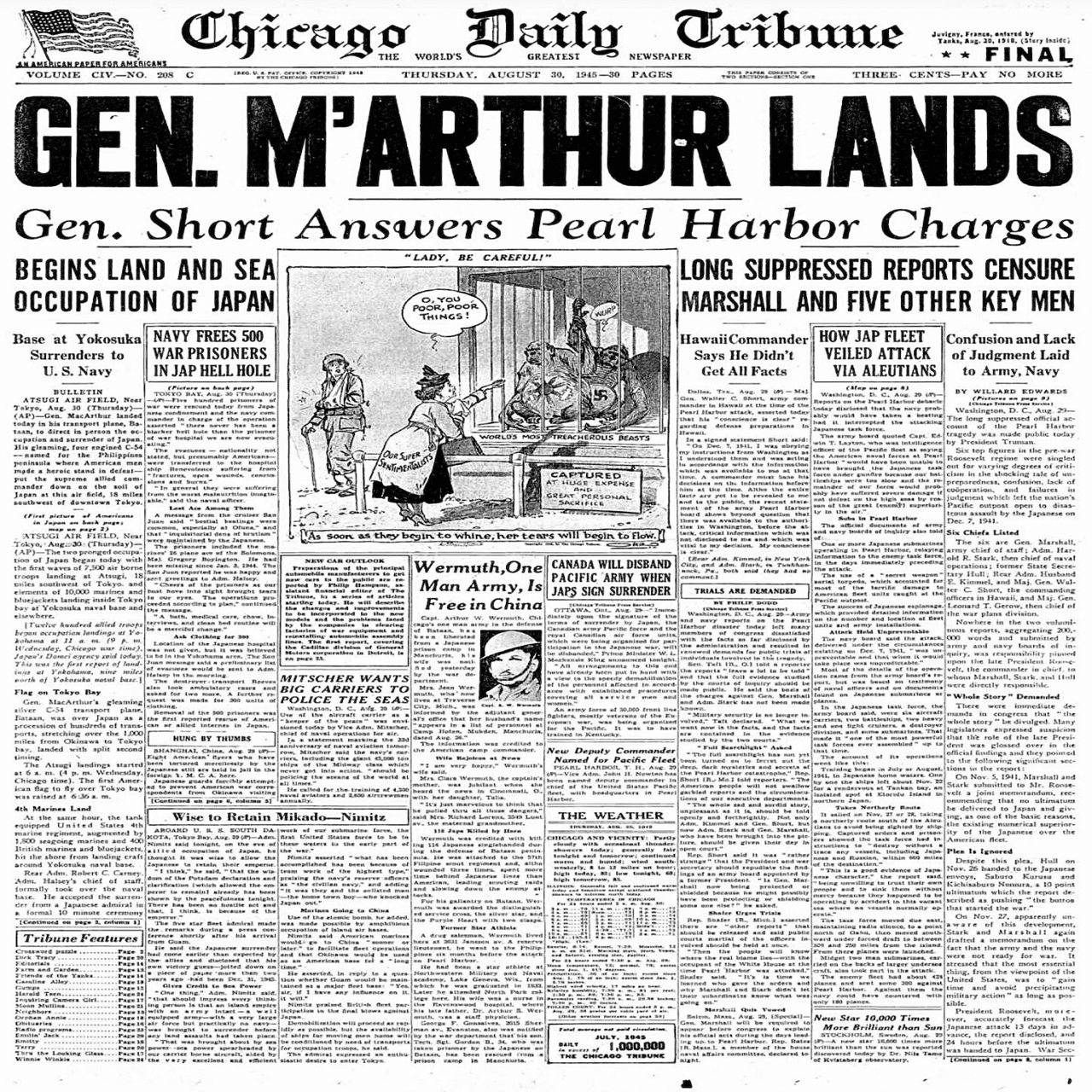 戦後ゼロ年：1945年8月30日（木）｜花島南