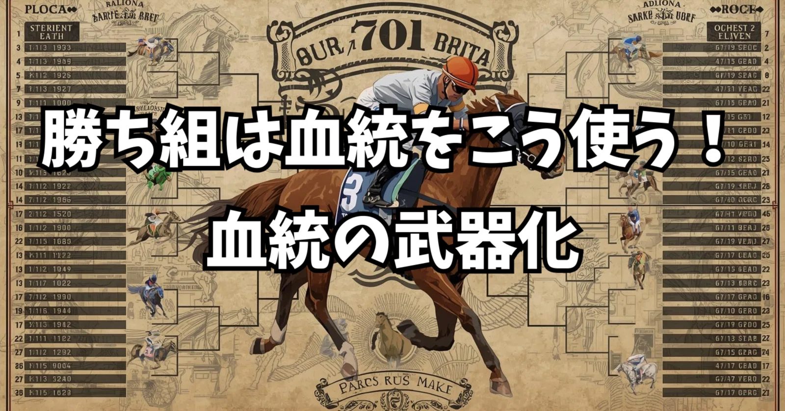 第105話： 血統の格付けと活用法｜馬券的中率アップの会