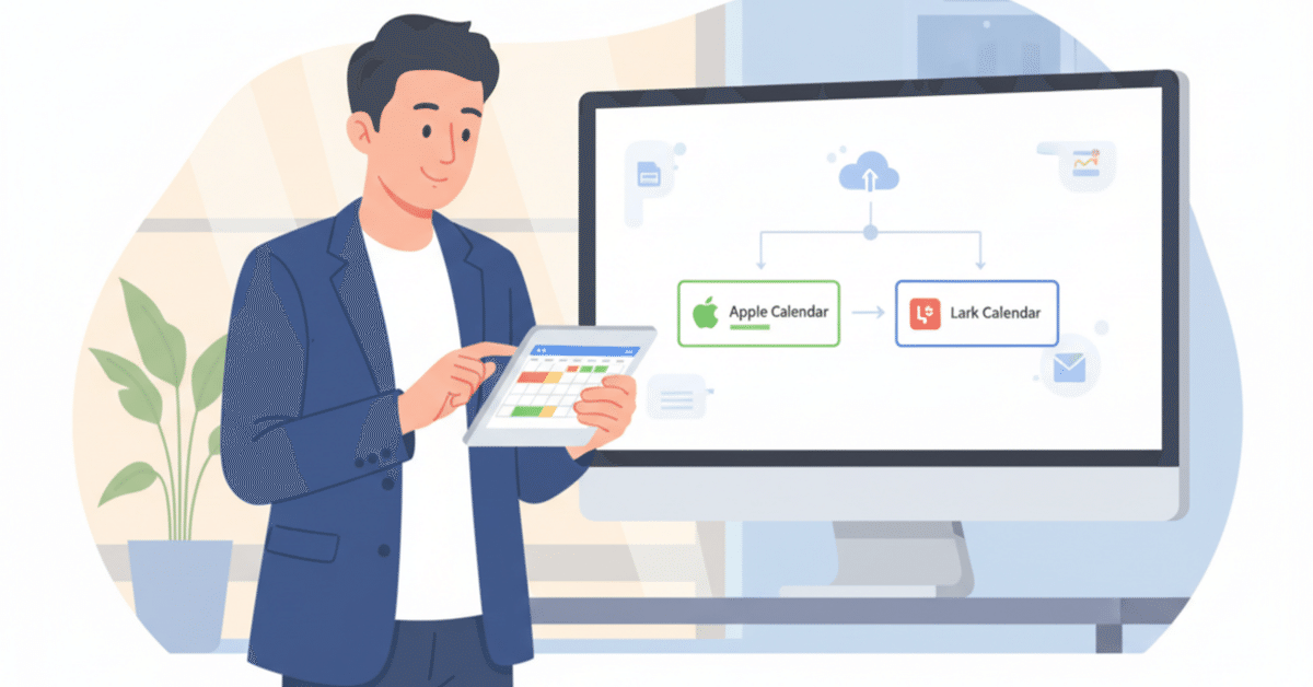 Lark AnyCross テンプレート】Appleカレンダーの祝日を Lark