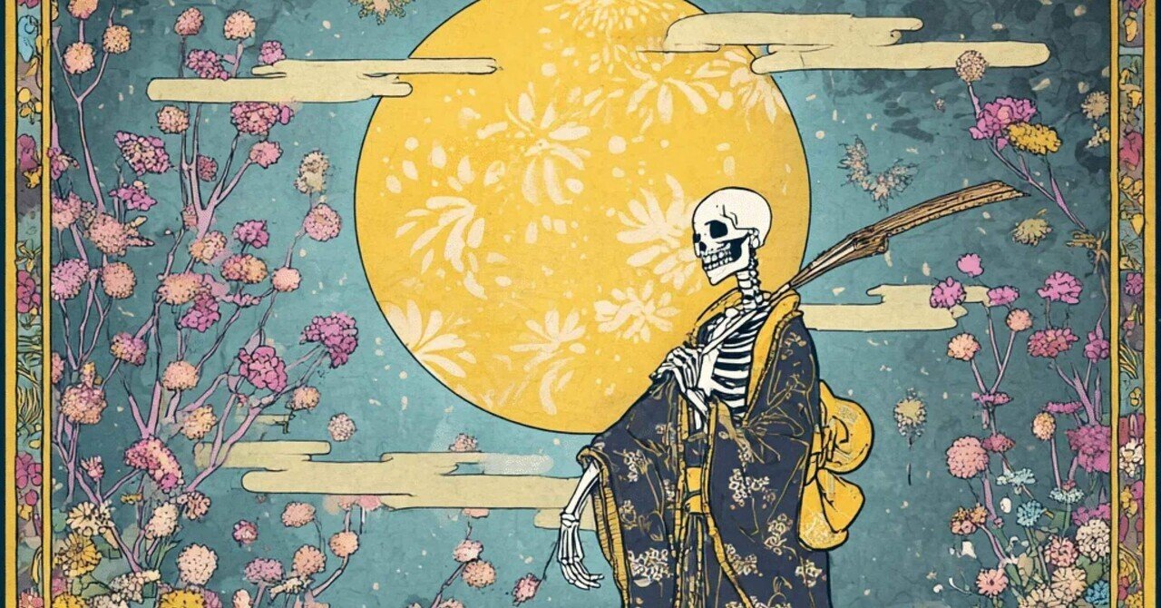 タロットカード13死と餓者髑髏｜おつきみ