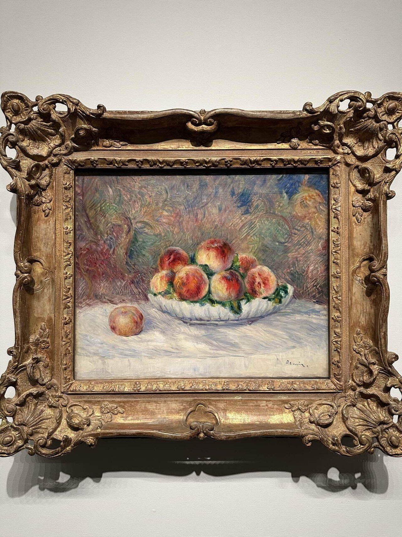 ルノワールの桃の絵を描いてみた🍑🍷ワイン片手にアート体験②｜life