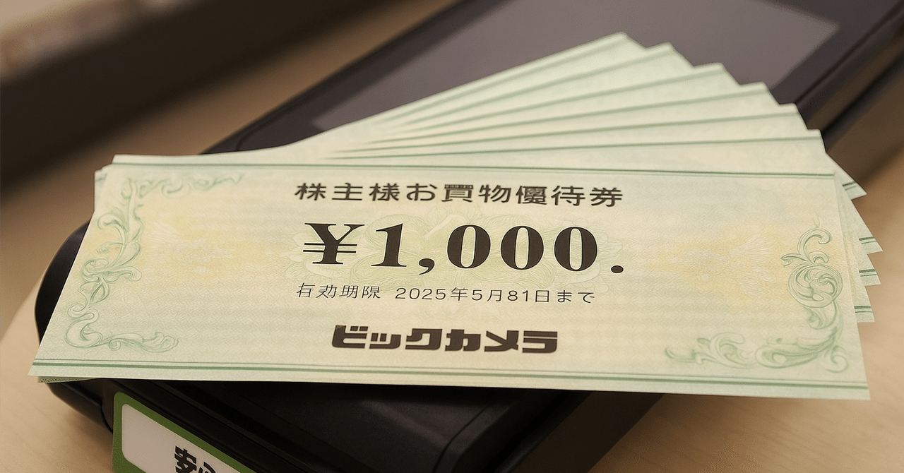 2025保存版】ビックカメラ（3048）株主優待：買い物券が“現金