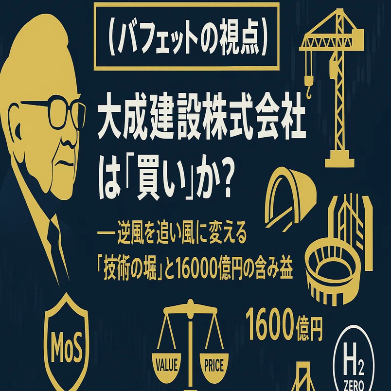 バフェットの視点】大成建設株式会社は『買い』か？ — 逆風を追い風に