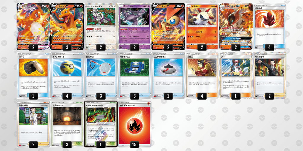 ラウンド ビクティニリザードンデッキ ポケモンカードゲーム Labelians Fr