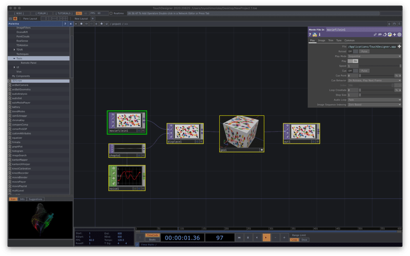 Touchdesignerの基本操作 オペレータの操作 Toyoshi Morioka Note Touchdesignerの基本操作 オペレータの操作 Toyoshi Morioka Note
