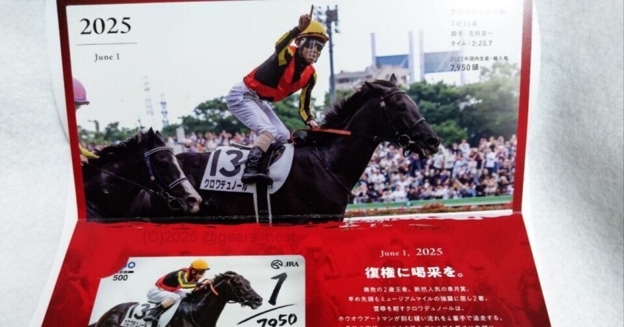日本ダービーキャンペーン（2025）』当たりました！ ｜ギア