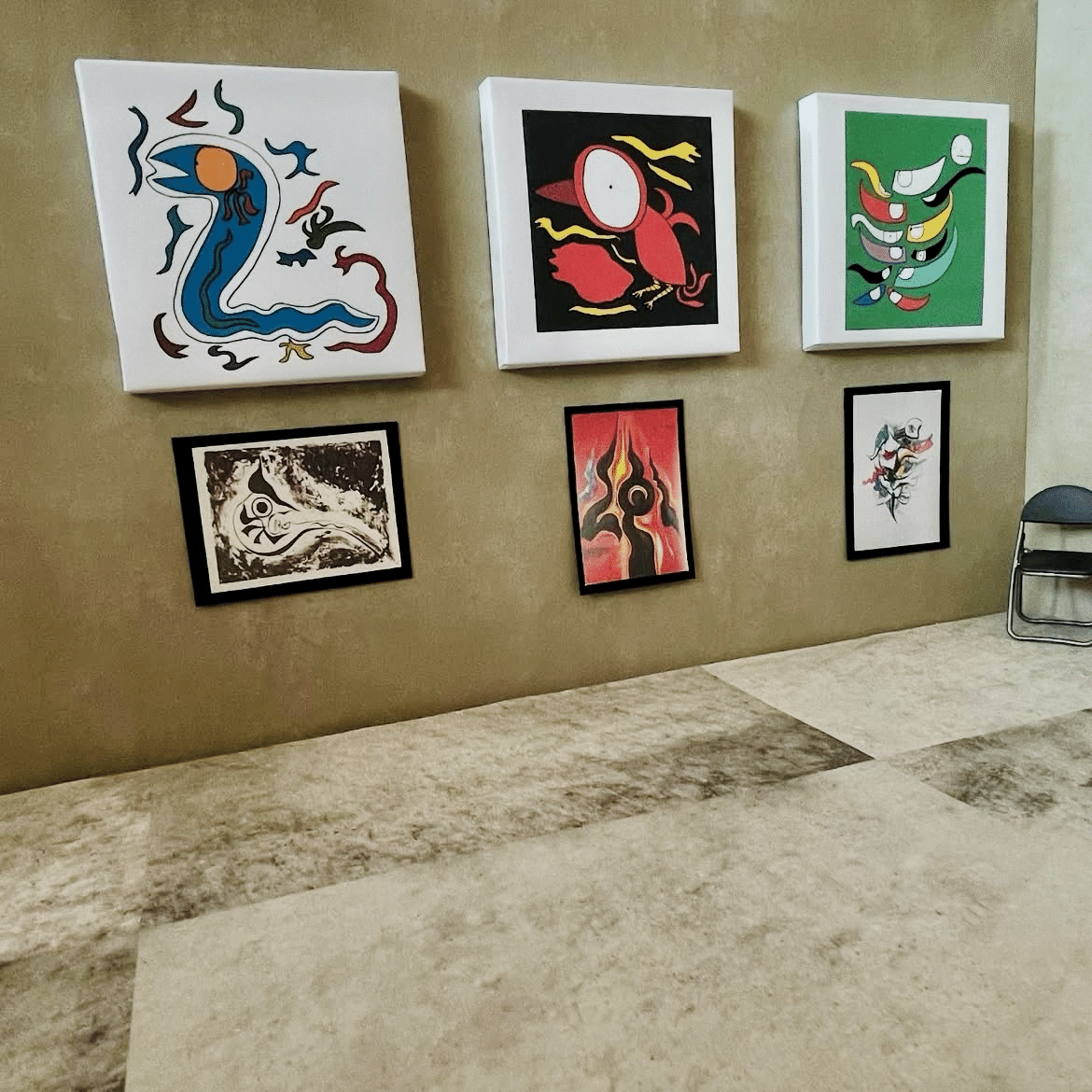 油絵　藤岡しんたろう作　オフェリアへのオマージュ 藤岡しんたろう | アトリエSF
