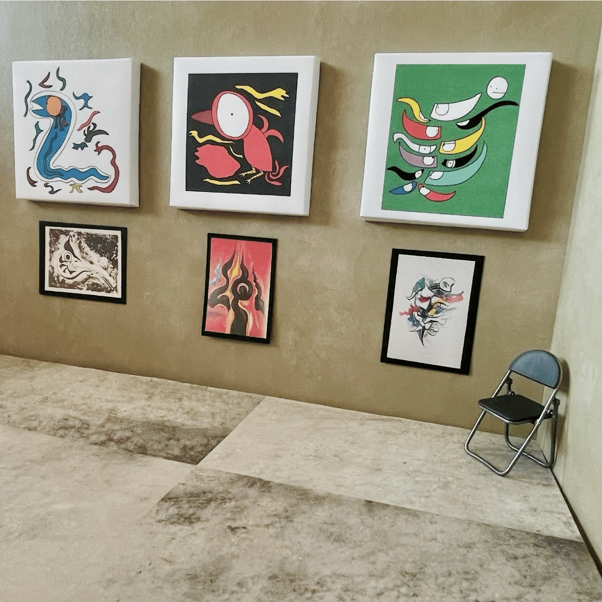 油絵　藤岡しんたろう作　オフェリアへのオマージュ 岡本太郎オマージュ作品 第二弾です①｜みずきんぐ.art