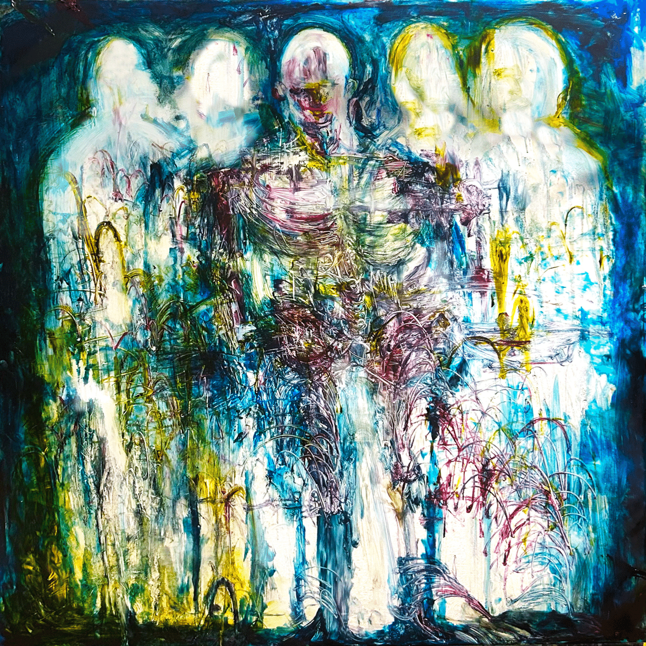 題名：「あの時の恋よ、ここに記す。」水彩画（アクリル） 講師の小言