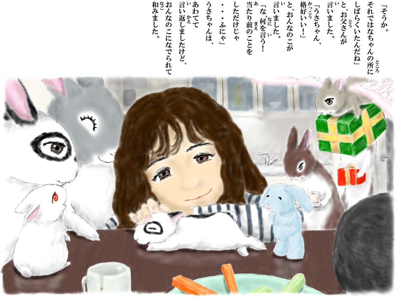 最初の天使うさぎ」おんなのこと天使うさぎたち75｜AngelRabbits