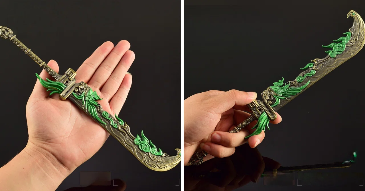 Nakorara NARAKA:BLADEPOINT 龍雀闊刀 大剣 30cm ミニチュア 武器