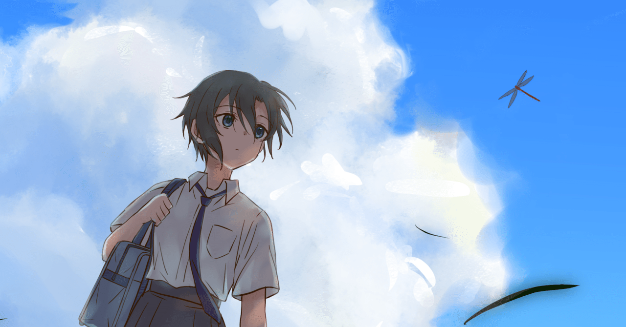 夏の終わり（オリジナルイラスト）｜アオト@楽しく生きるアラフォー