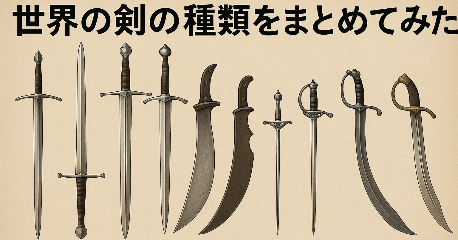 世界の剣の種類をまとめてみた｜Terumichi Takahashi