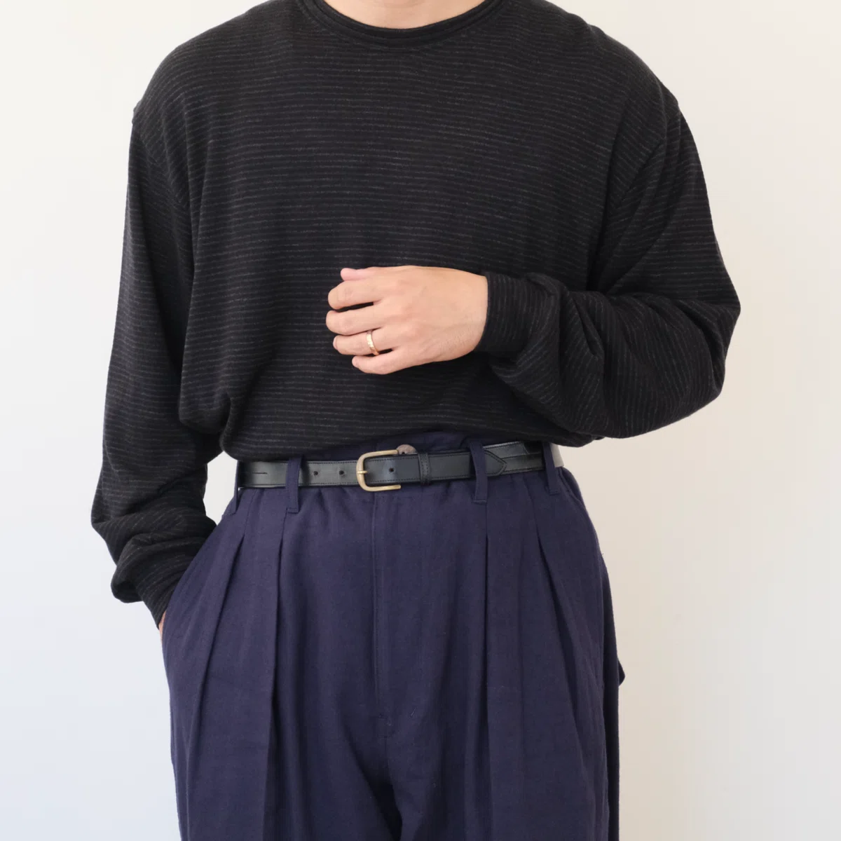お気に入り極太パンツ｜水岡 satou（サトウ） dokan wide denim 25aw
