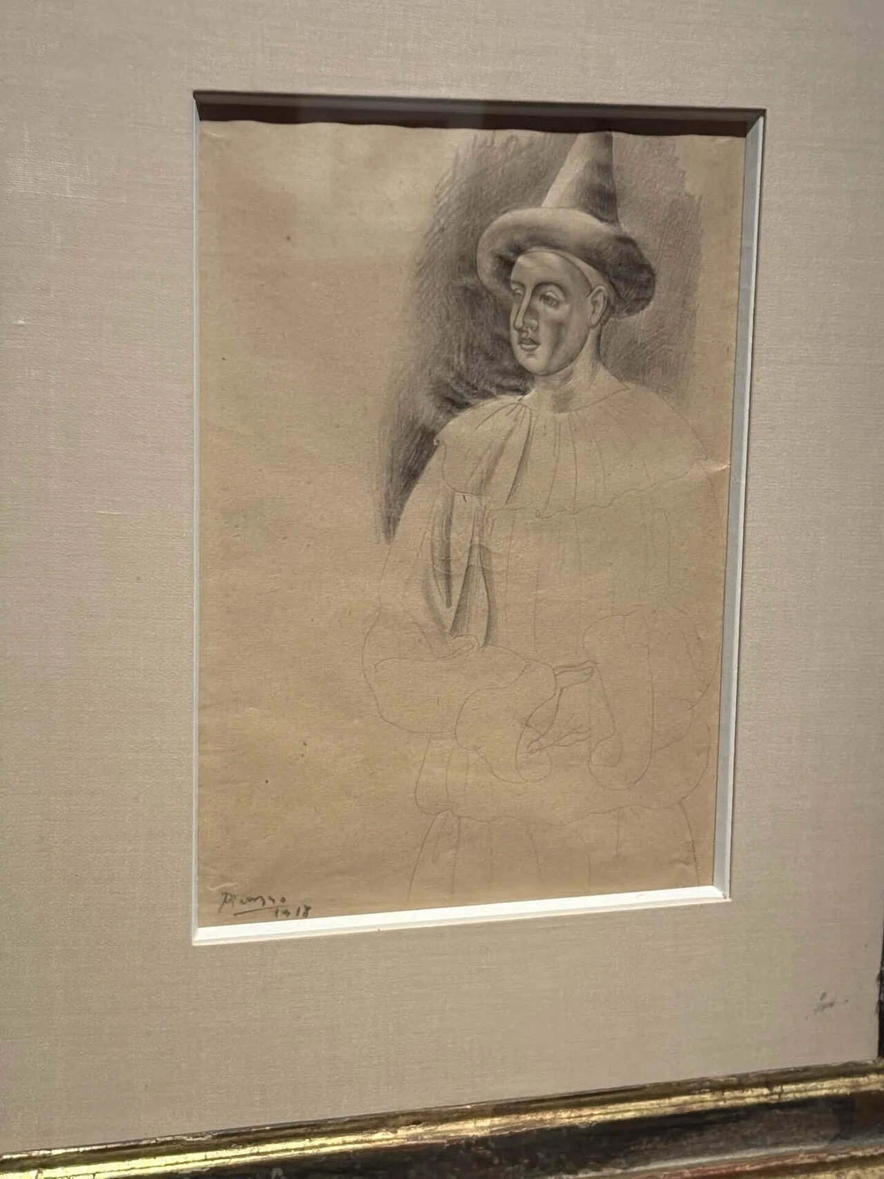 抽象人物画 原画「persona」1985年作 額付き ピカソの人物画展＠国立西洋美術館｜わら(Daisuke Fujiwara)