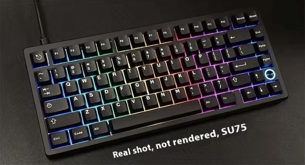 キーボード Everglide SU75 Everglide-カスタマイズされたアルミニウム合金メカニカル