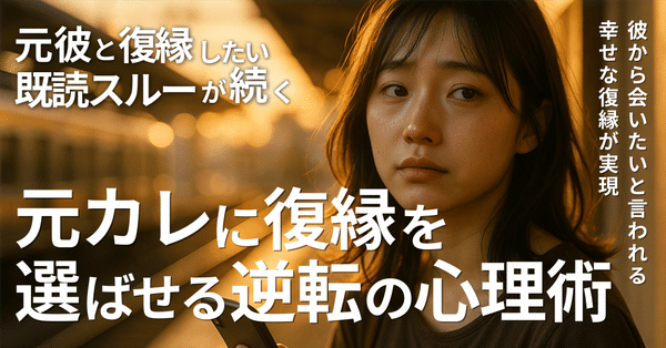 逆転復縁戦略 - 冷却期間の過ごし方｜沼らせ仕掛け人｜碧