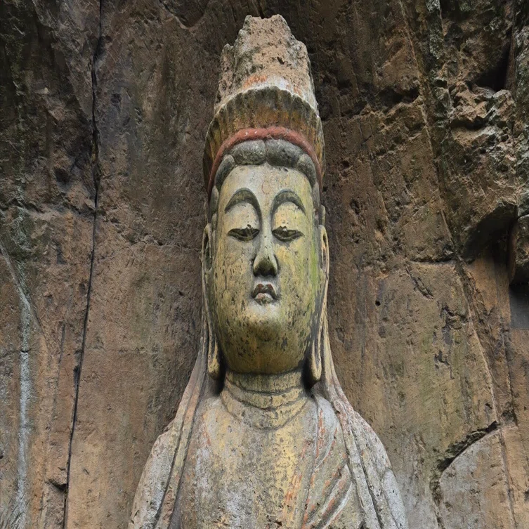 臼杵磨崖仏 古園石仏大日如来像(ふるぞのせきぶつだいにちにょらいぞう 