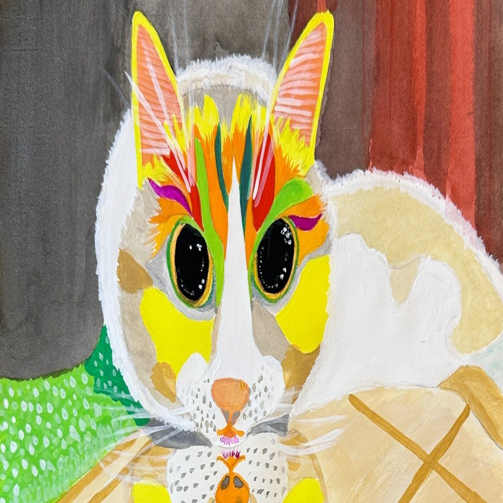 色鉛筆画 指輪(原画) ふたりを繋ぐイラストを入れたひねりデザインの結婚指輪 – 新潟の結婚