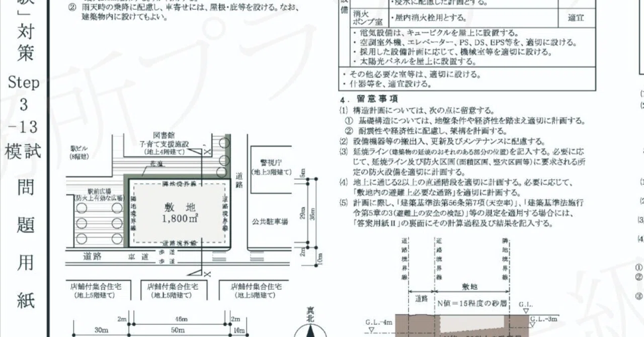 一級建築士設計製図試験（基礎力確認）模試｜高田 良介