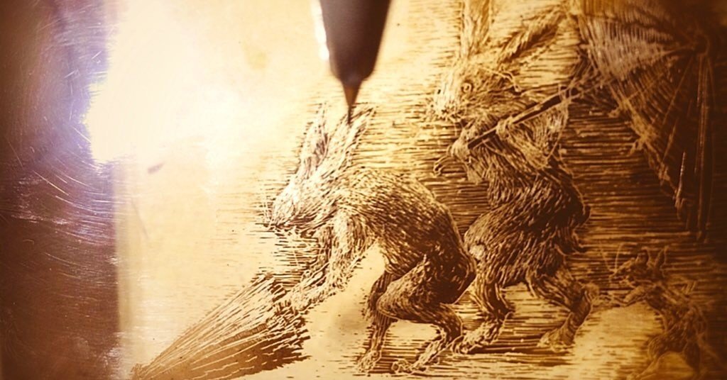 ◯絵画　銅版複合技法版画　シ―ト タダジュン「SAVY」銅版画シート | URESICA