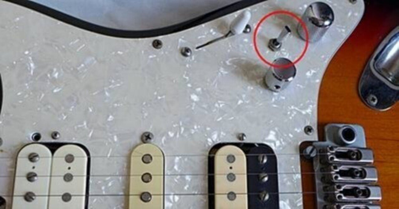 HSHのストラトキャスターにコイルタップ用のスイッチを付けてみた