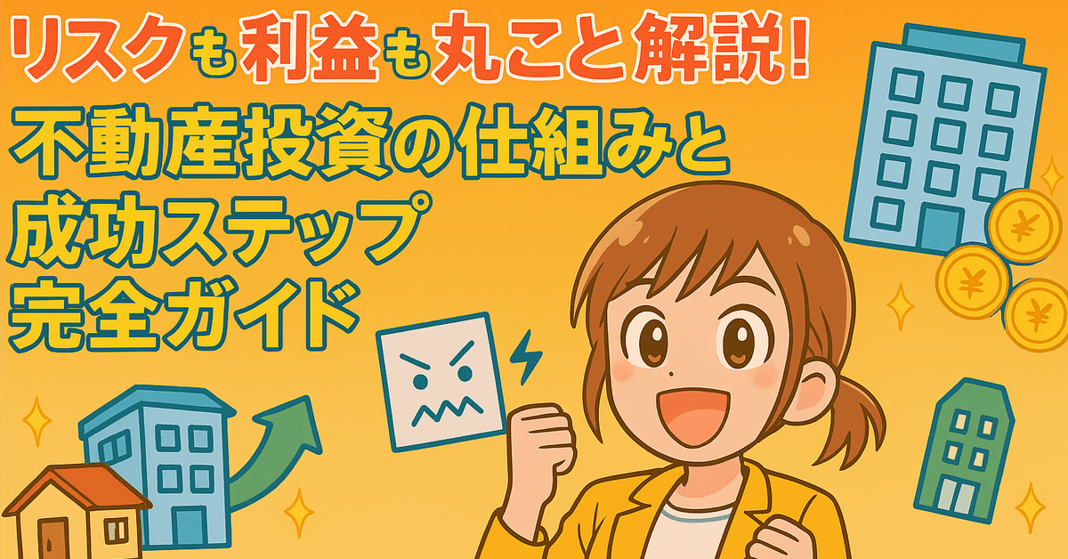 リスクも利益も丸ごと解説！不動産投資の仕組みと成功ステップ