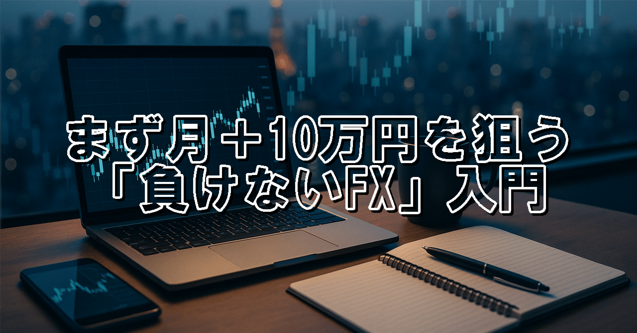 まず月＋10万円。「負けないFX」の始め方｜denchu_FX_dojo