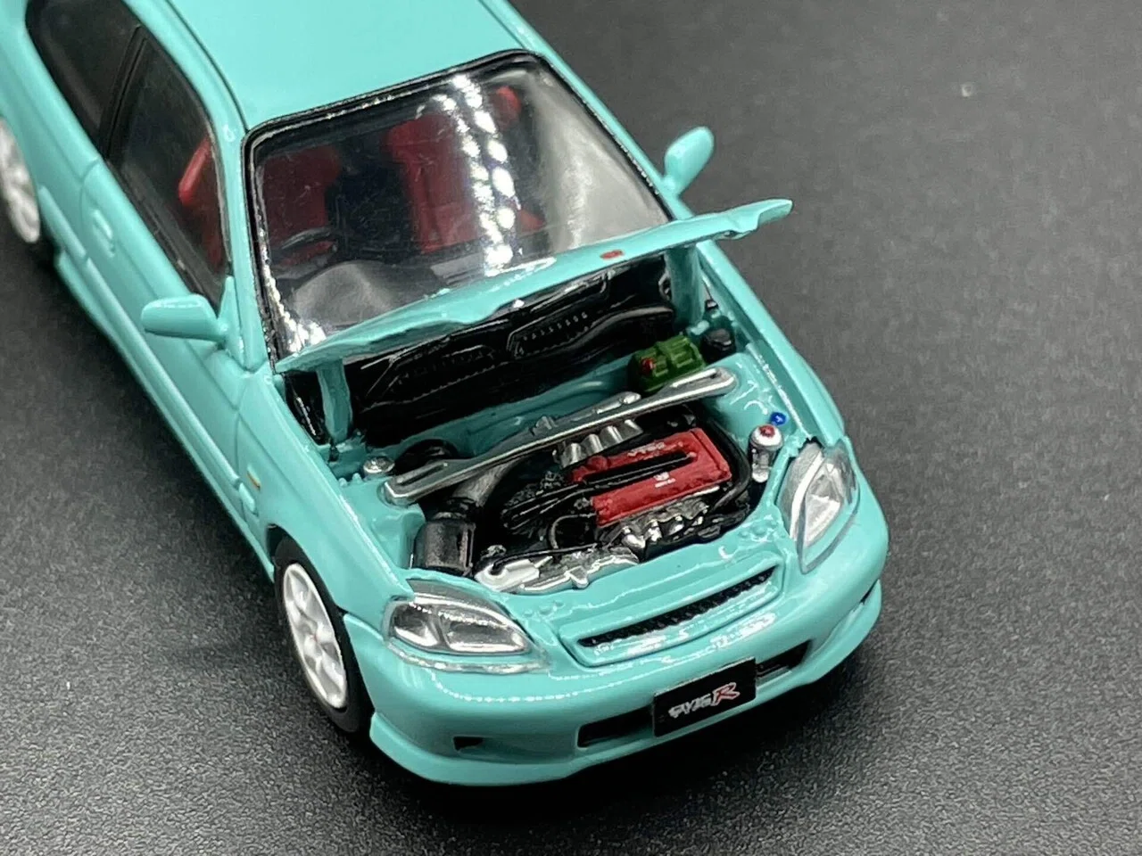 モデルワン]1/64 ホンダ シビック タイプR EK9 ティファニーブルー