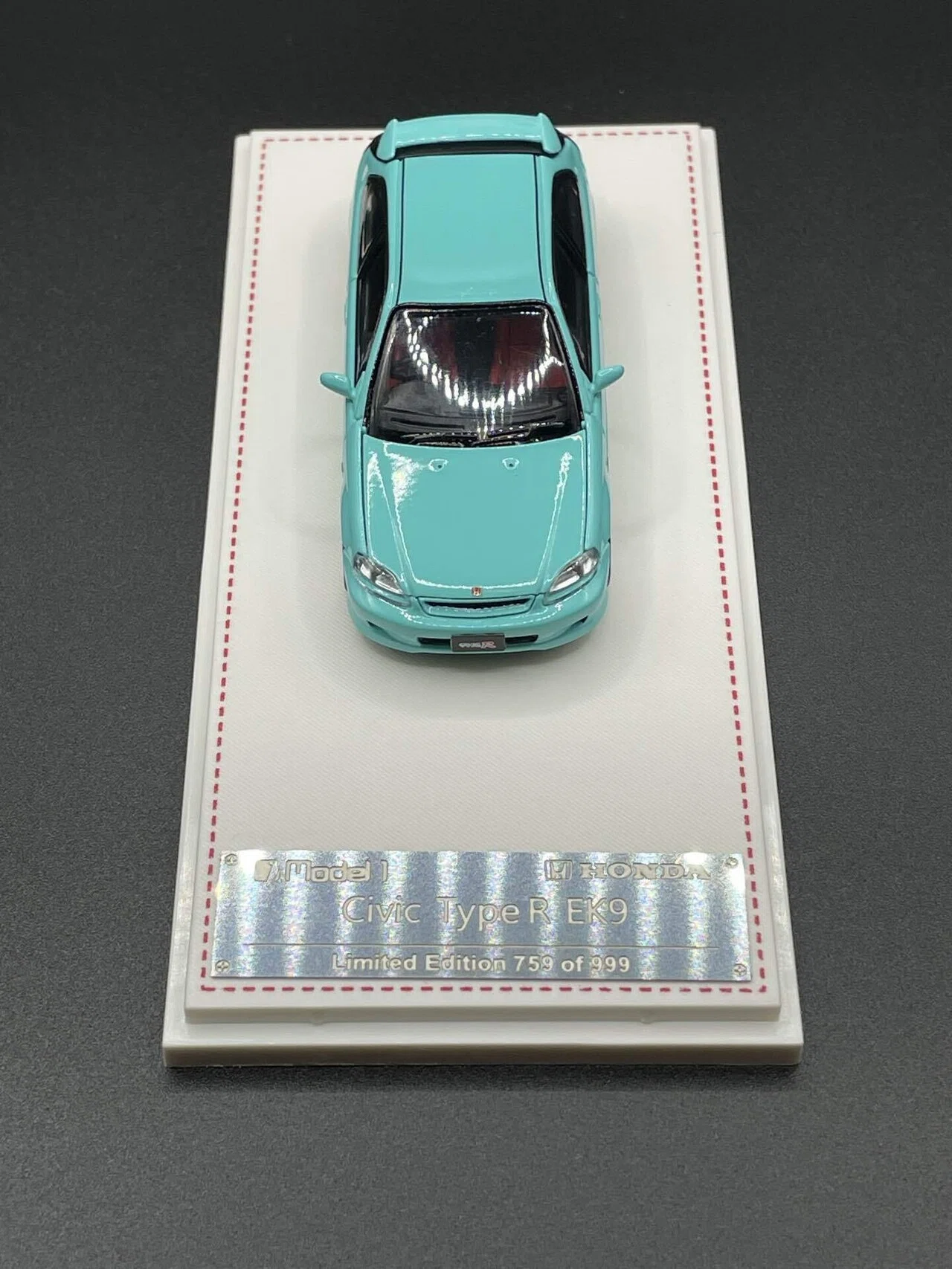 モデルワン]1/64 ホンダ シビック タイプR EK9 ティファニーブルー