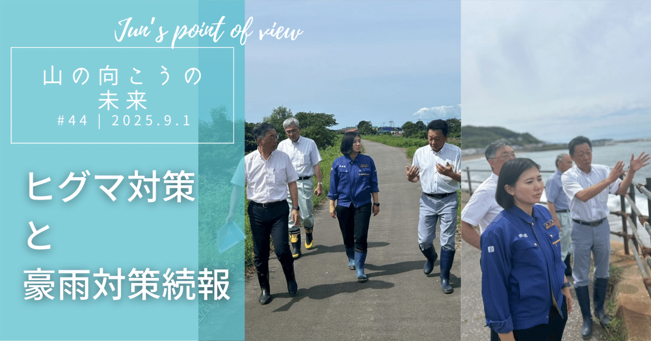 ヒグマ対策と豪雨対策続報｜向山 じゅん | むこじゅん