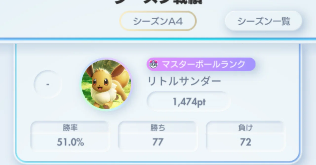 超エネブイズが覇権を握る ポケポケランクマッチシーズンA4｜リトル