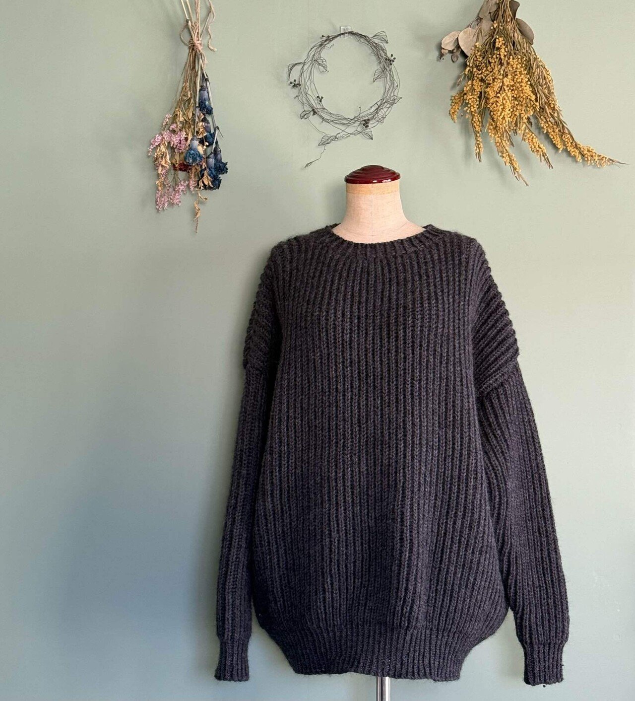 JUN MIKAMI ジュンミカミ クルーネックニット 🧶Knit Record｜Crew Neck Pullover（Jun Mikamiを編む より｜peewee_wm