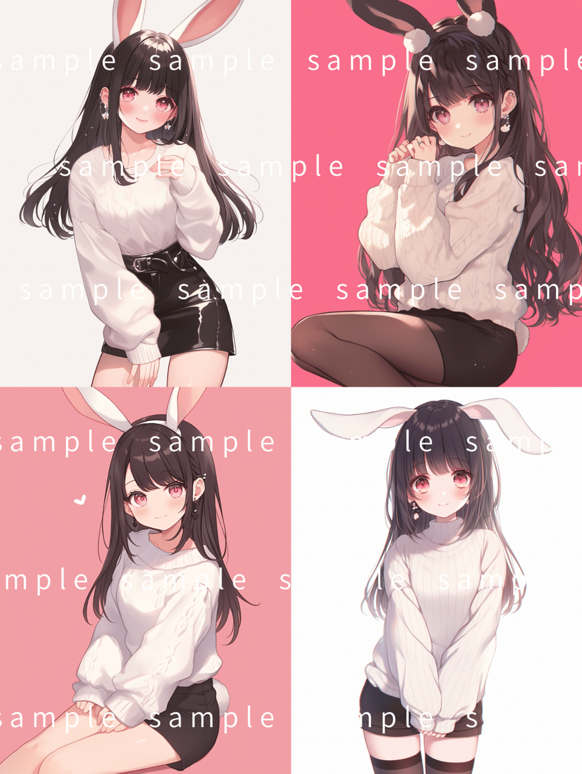 比較】niji journeyで最初に作成したイラストと最新作を並べてみた｜mimi