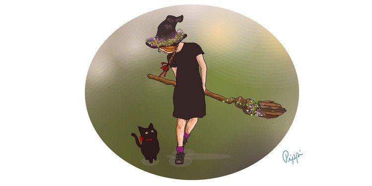 魔女の子と黒猫　　　