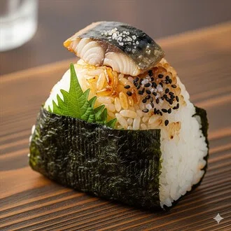 塩サバ にぎり