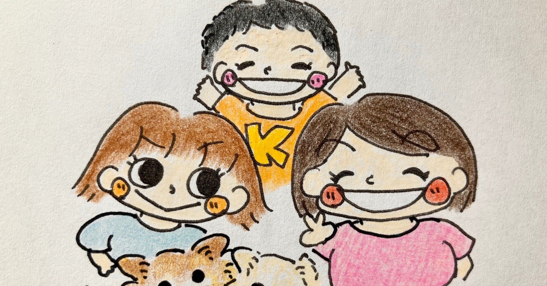 友達の似顔絵 お友達イラスト｜ちむらさき