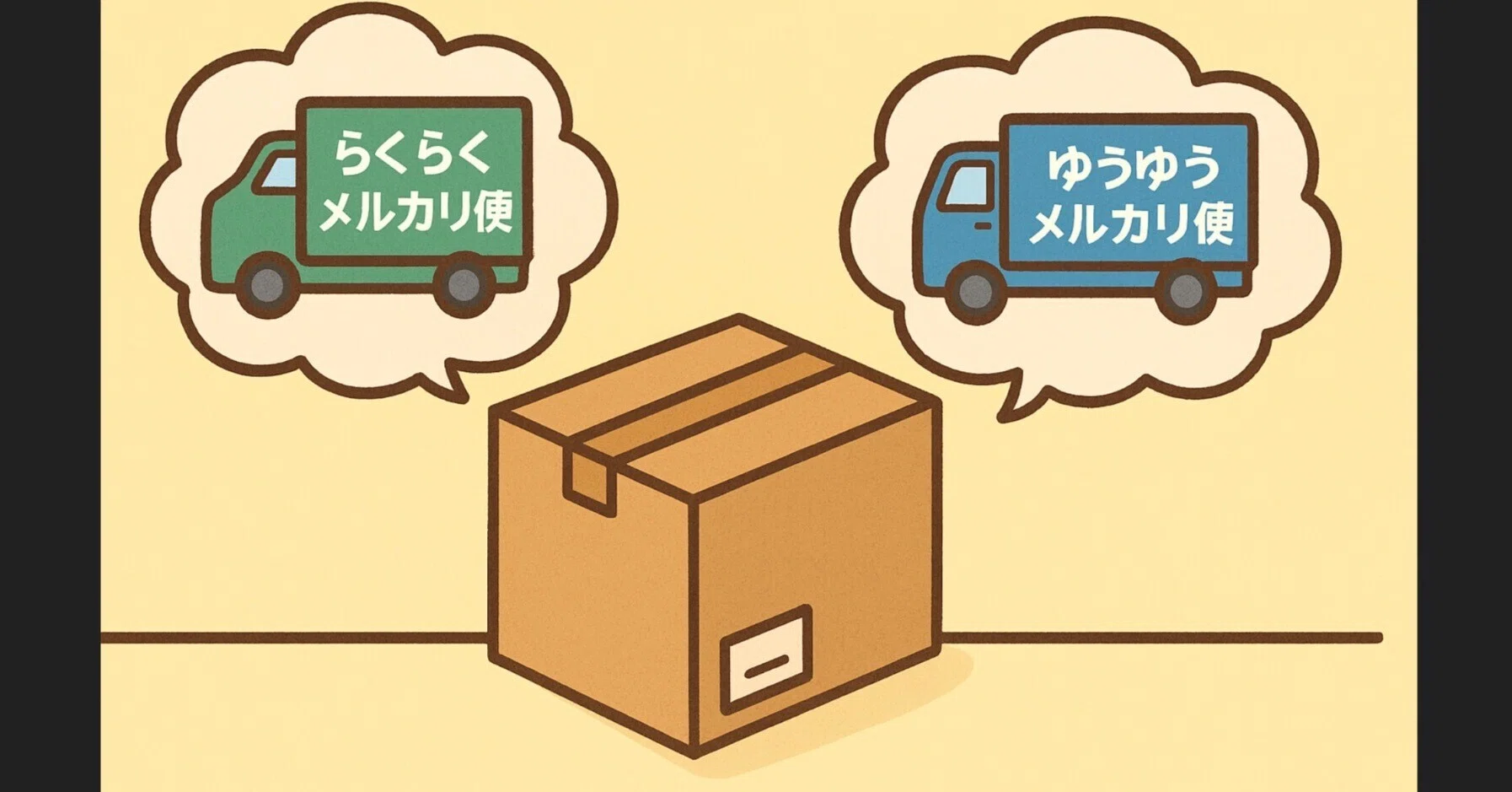 メルカリで悩む「らくらく」か「ゆうゆう」か？発送方法の選び方｜やっ