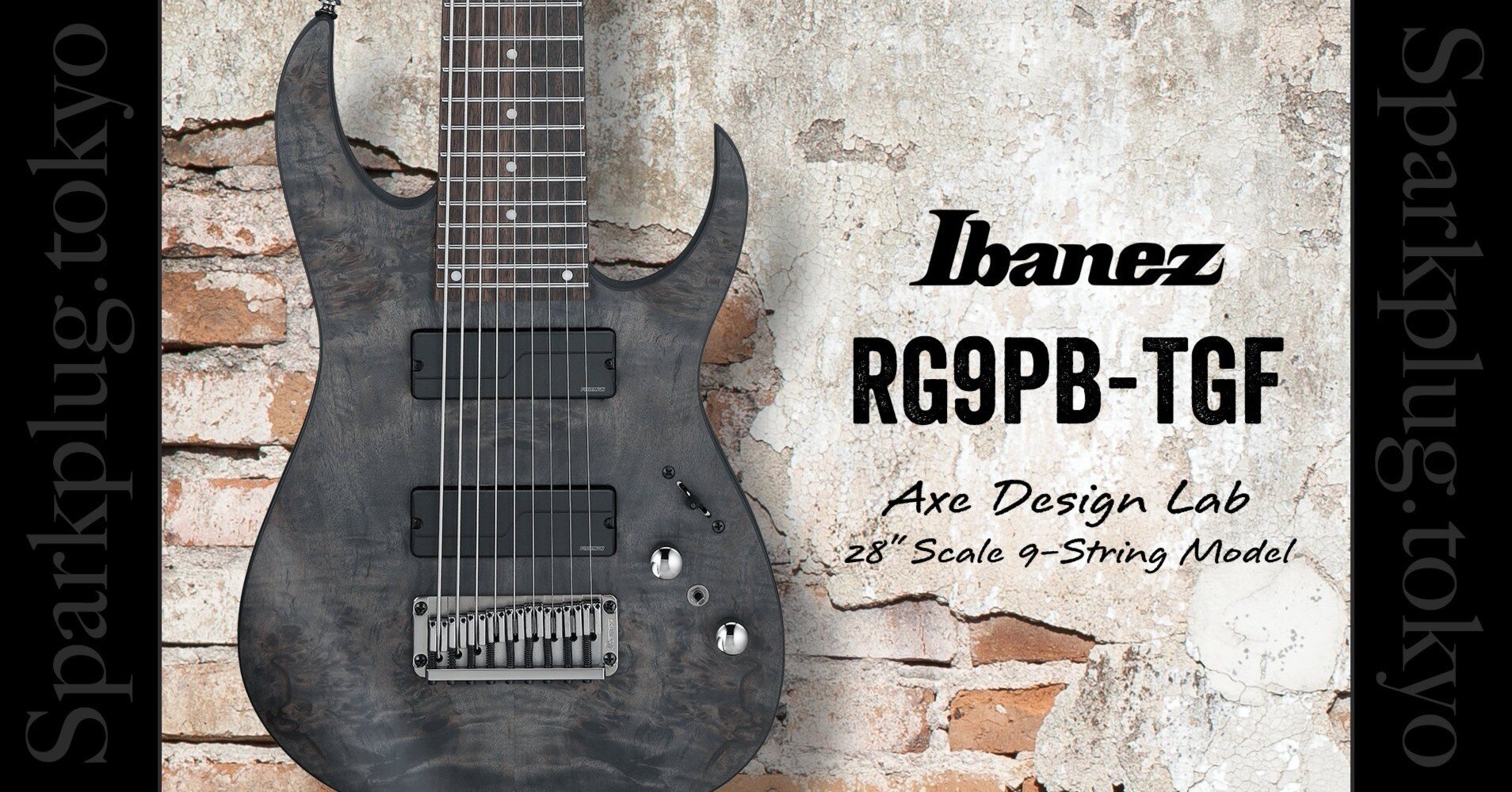 圧巻の9弦ギター「アイバニーズ RG9PB-TGF」でギタリストに新たな