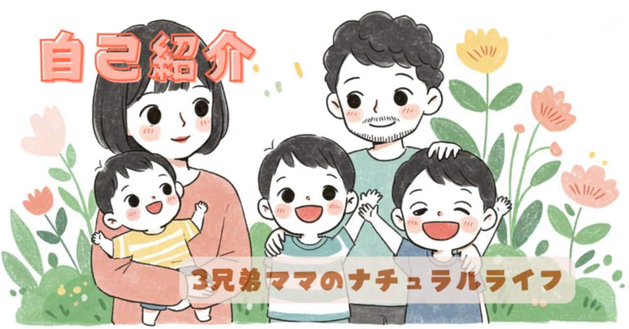 3兄弟ママ＊30代＊ナチュラルライフ｜わんぱく男児3人ママ