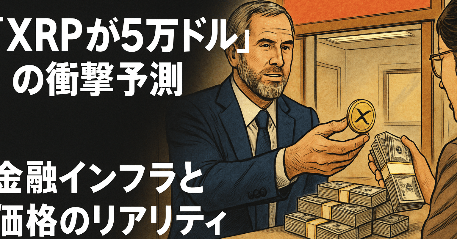 XRPが5万ドル」の衝撃予測──金融インフラと価格のリアリティ｜光本貴一｜XRP / Ripple