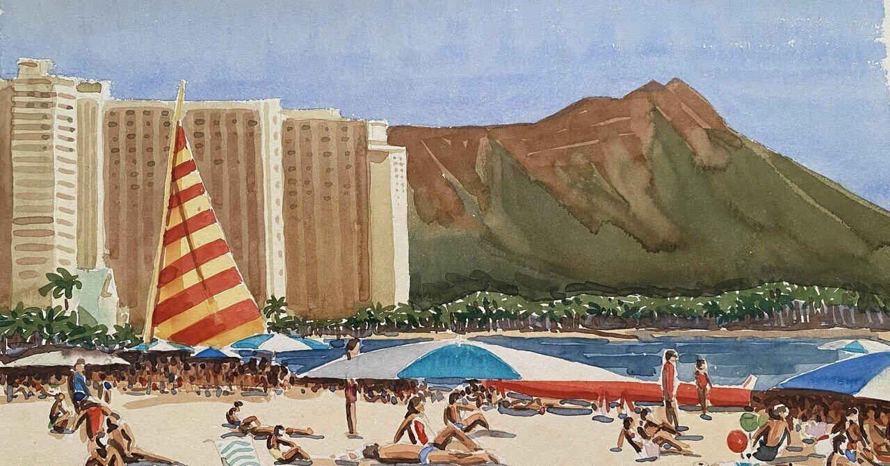 ハワイ　ホノルル　シャドーボックス　重ね絵　切り絵　アート　絵 空の絵ならおしゃれハワイなKalaniアート | ハワイアン雑貨通販